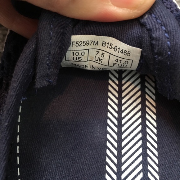 SOLD 10 KEDS Slide On Crochet Navy Blues Sneakers - Picture 3 of 8